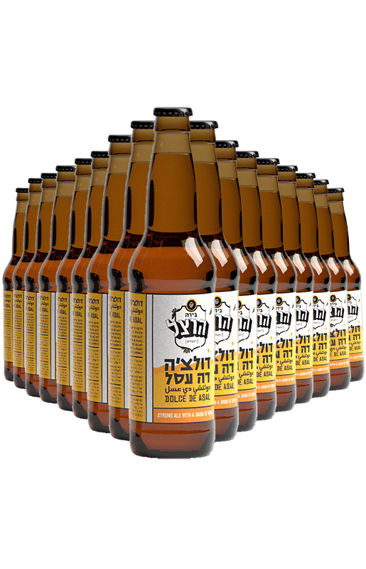 ארגז בירה הרצל דולצ'ה דה אסל *למכירה בארגז 24 בלבד*